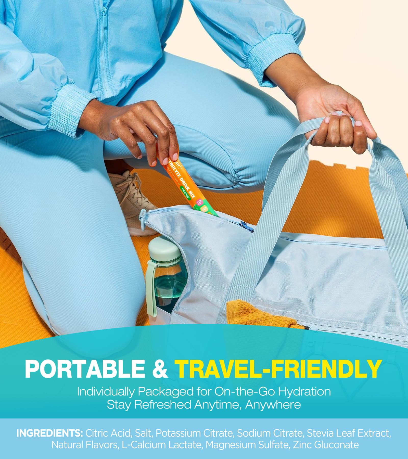 Usage nomade, parfait pour entraînement, voyage ou pause active.