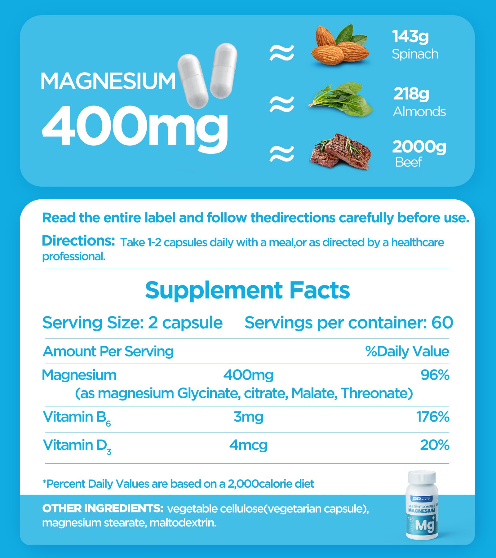 Douceur digestive et tolérance dans Dralot Magnesium Quadruple