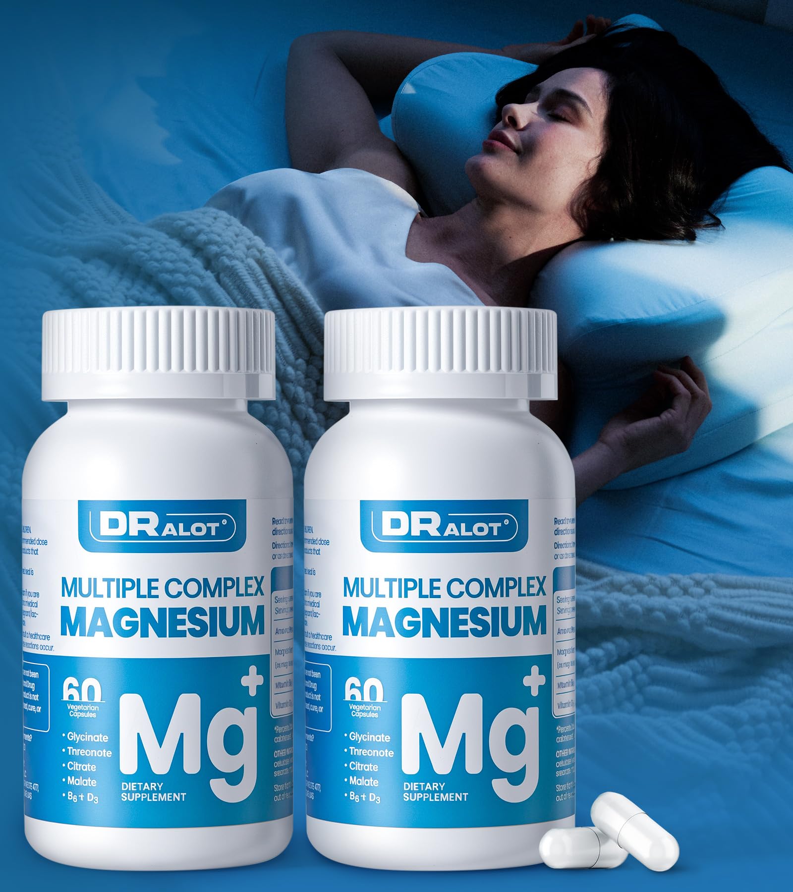 Dralot Magnesium Quadruple en bouteille, soutien potentiel du bien-être quotidien