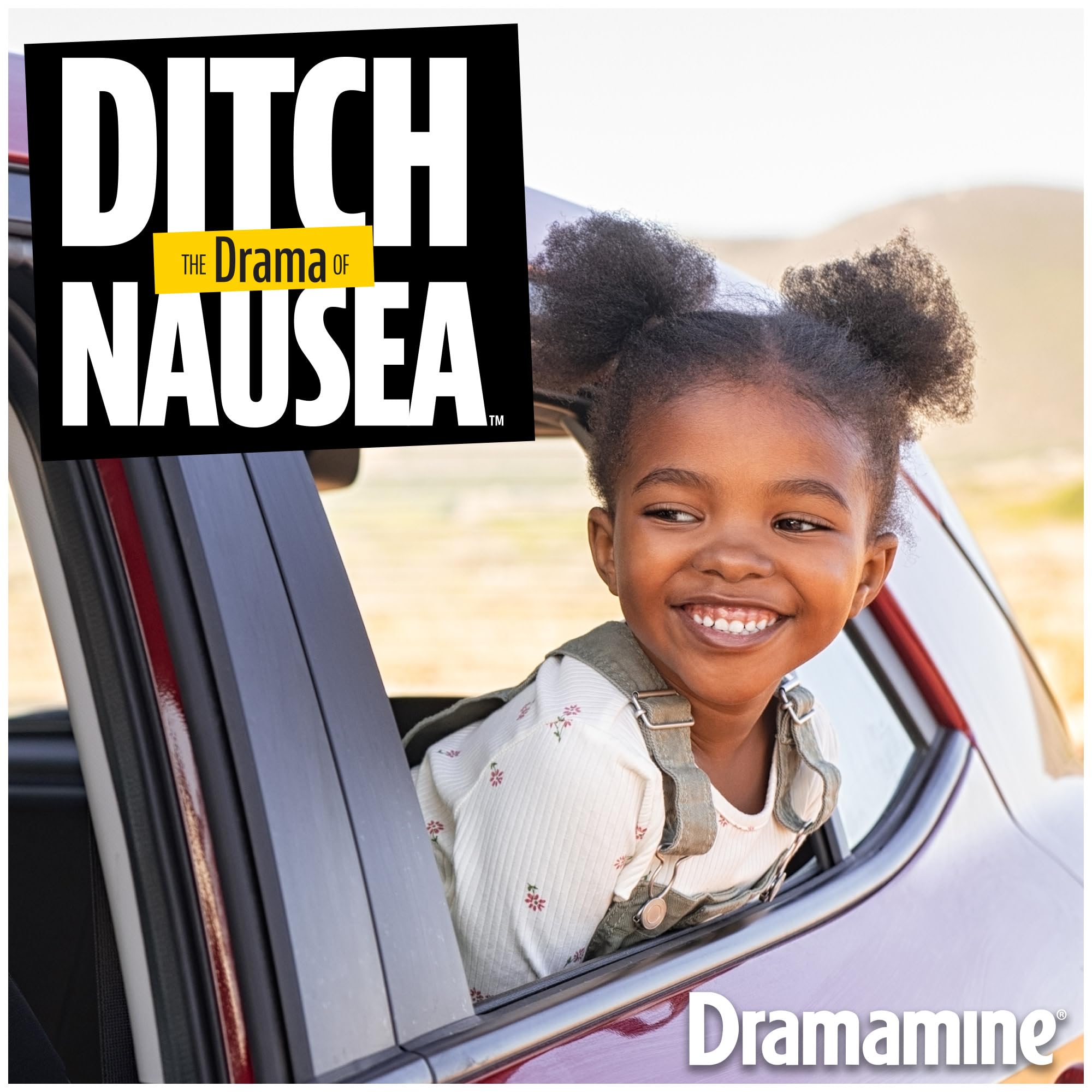 Dramamine Enfants comprimé sans colorant au goût raisin, option sans additifs