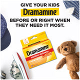 Dramamine Enfants emballage portable, facile à glisser dans le sac de voyage