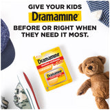 Etui de voyage compact Dramamine – facile à transporter lors des trajets.