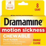 Dramamine, solution pratique pour le mal des transports en voyage.