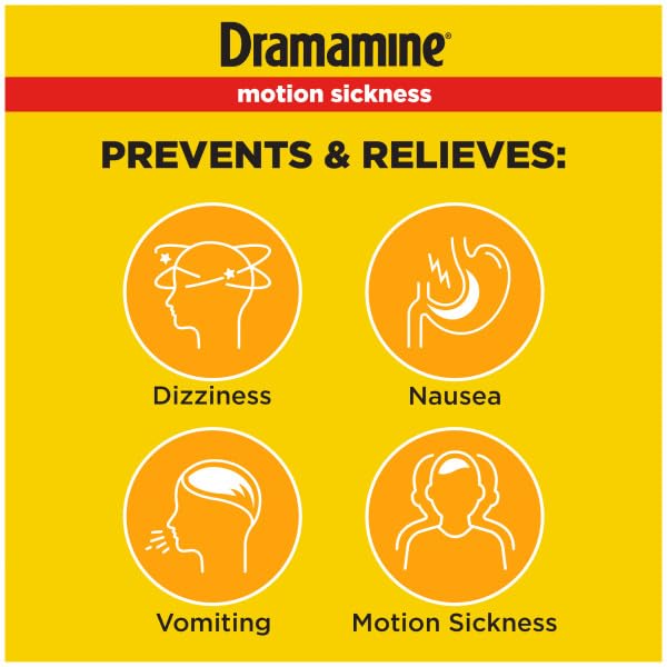 Sac de voyage prêt avec Dramamine pour les trajets.
