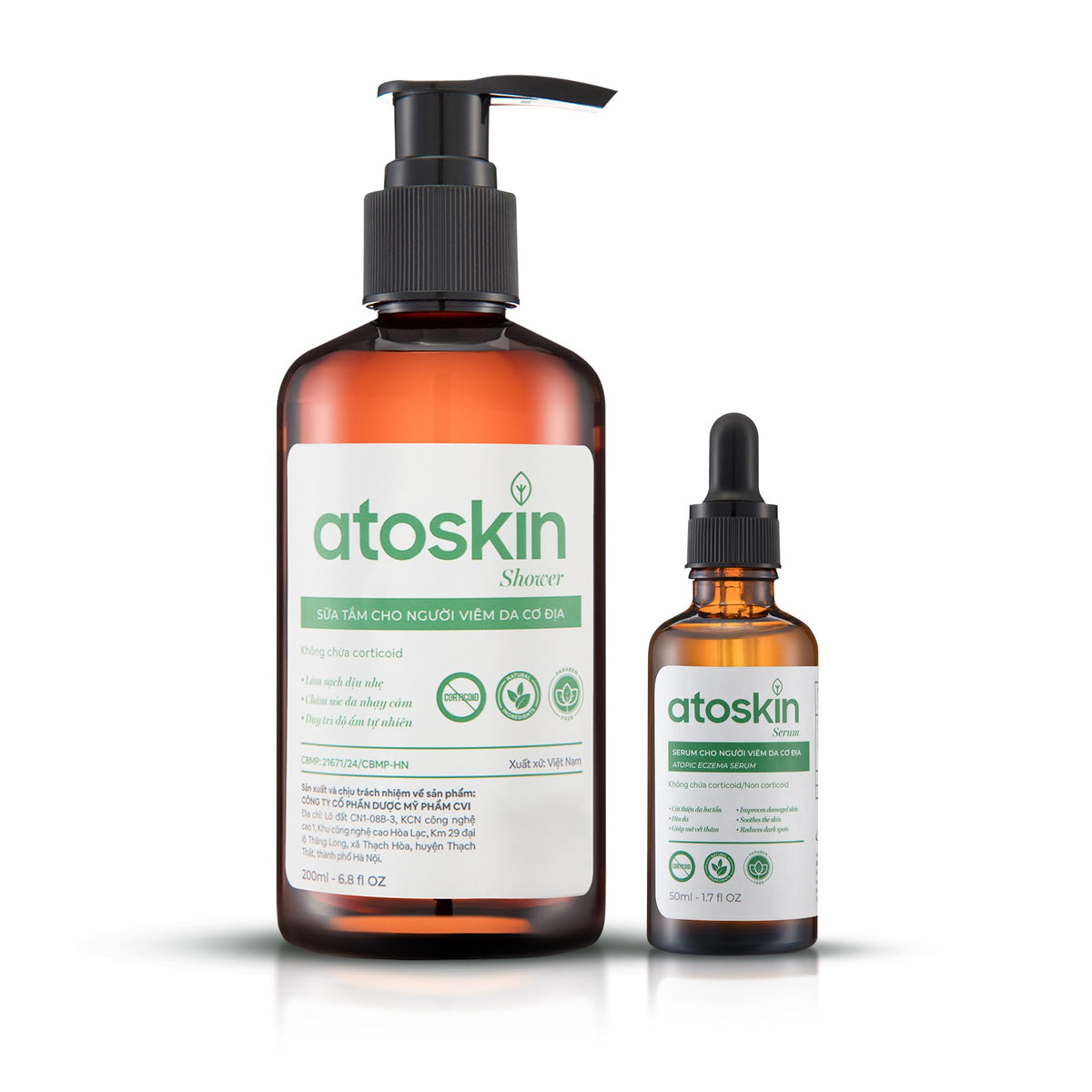 dr.atoskin Gel Douche apaisant en bouteille, douceur et hydratation après chaque douche.