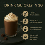 Dream Cocoa Emballage 30 portions, pratique pour une routine nocturne.
