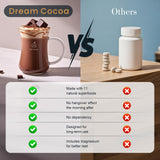 Dream Cocoa Texture crémeuse, boisson chocolatée riche et veloutée avant le coucher.