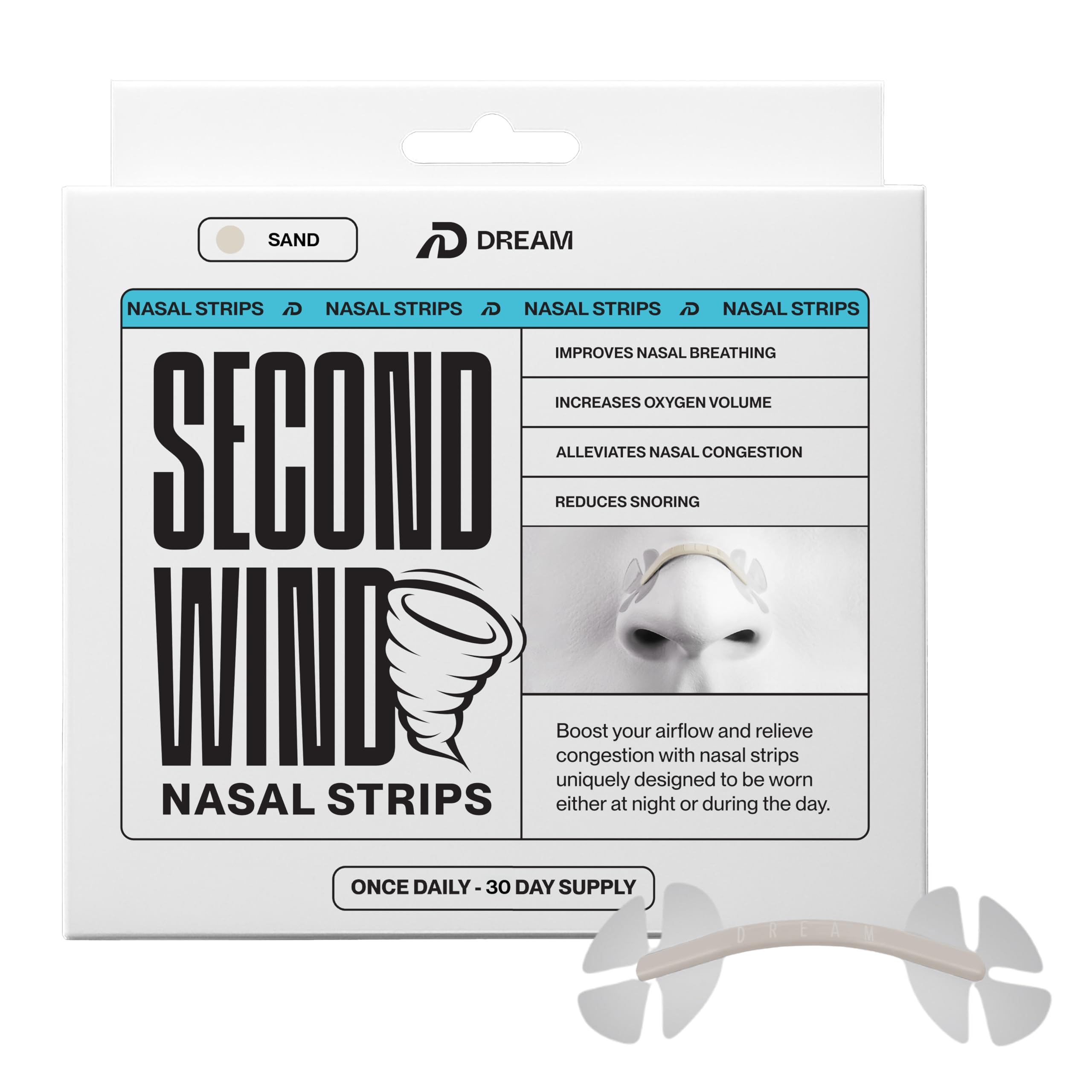 DREAM RECOVERY Second Wind – emballage prêt à tester pour une respiration facilitée.