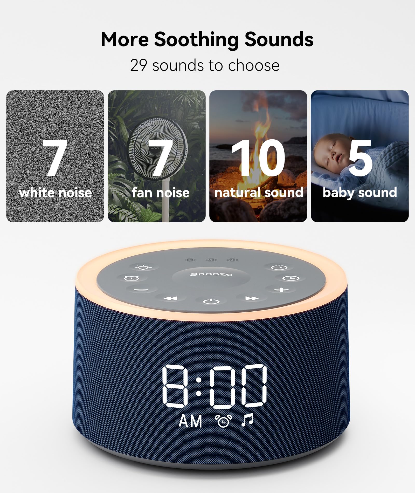 Dreamegg D1+ veilleuse chaude et lumière tamisée pour une nuit confortable