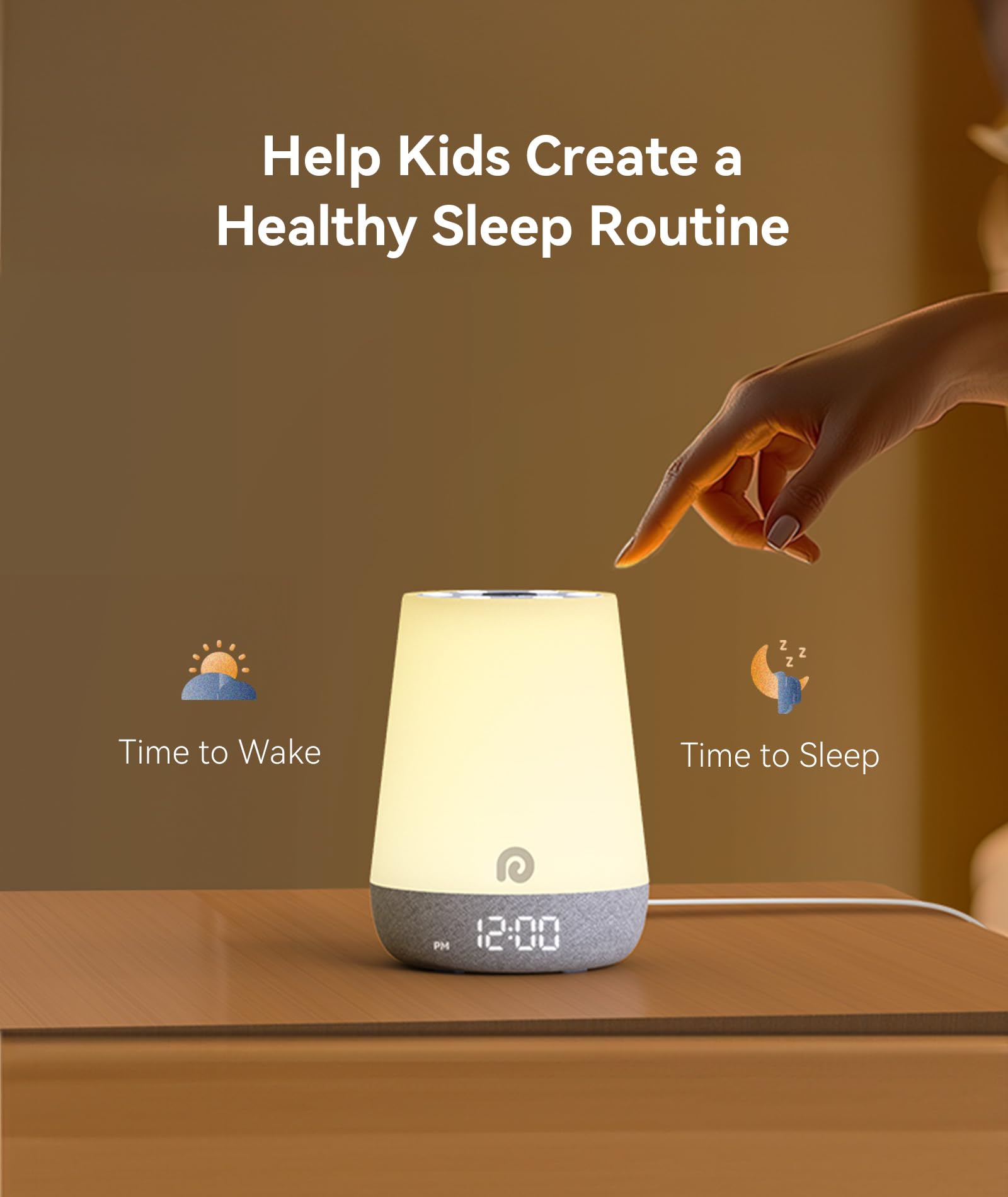 Minuterie lumineuse nocturne pour un endormissement plus fluide.