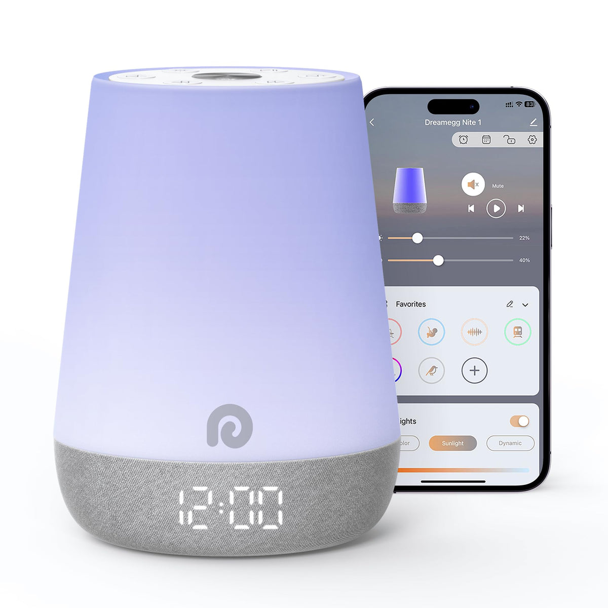 Dreamegg Nite 1 - système sonore pour bébé favorisant le sommeil.