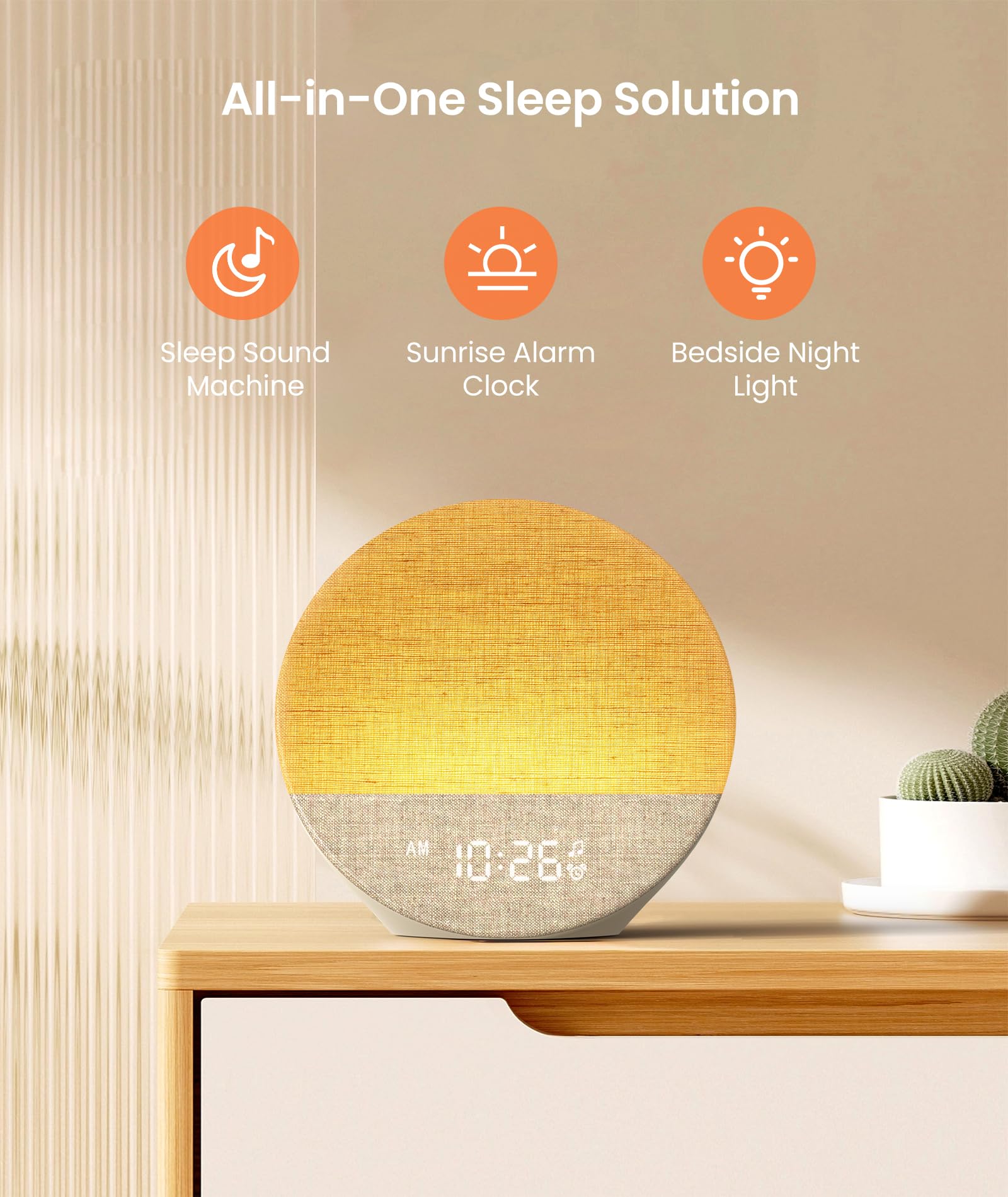 Dreamegg Sunrise 1 bruit blanc avec 29 sons pour relaxation nocturne