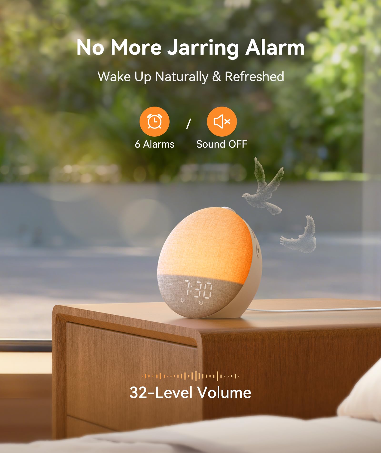Dreamegg Sunrise 2 – bouton unique facilitant le contrôle des sons.
