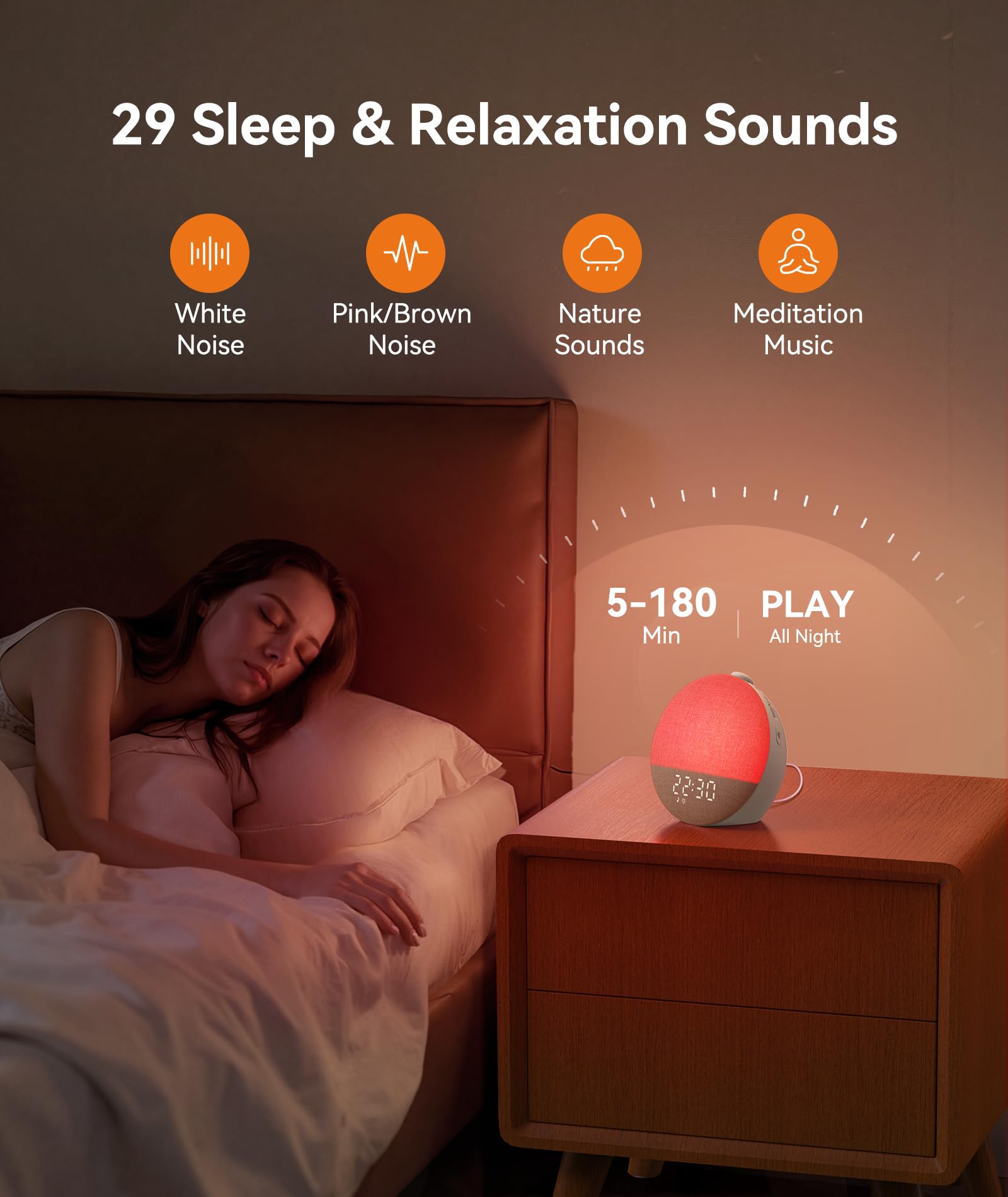 Dreamegg Sunrise 2 – mode Favoris pour accélérer les routines nocturnes.