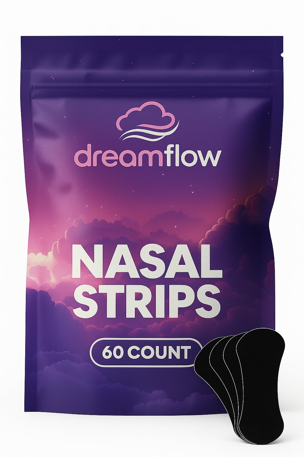Dreamflow Wellness bande nasale avec adhérence ferme pour maintien discret.
