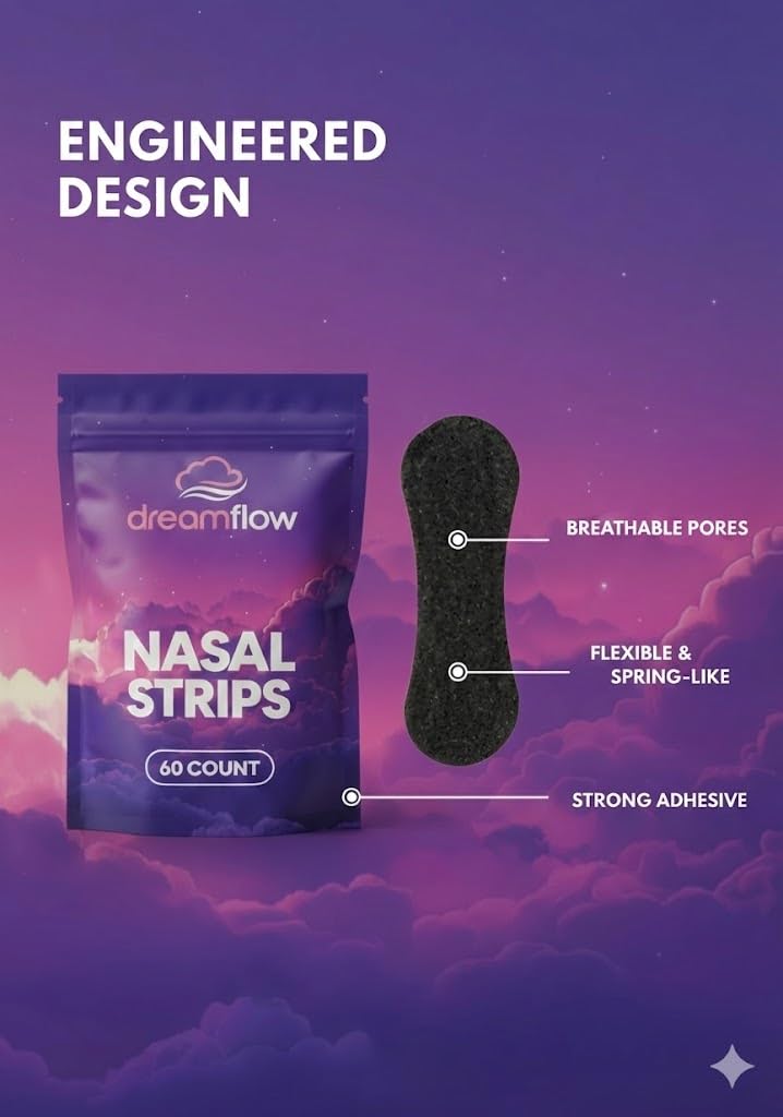 Dreamflow bande nasale favorisant une respiration plus fluide durant la nuit.