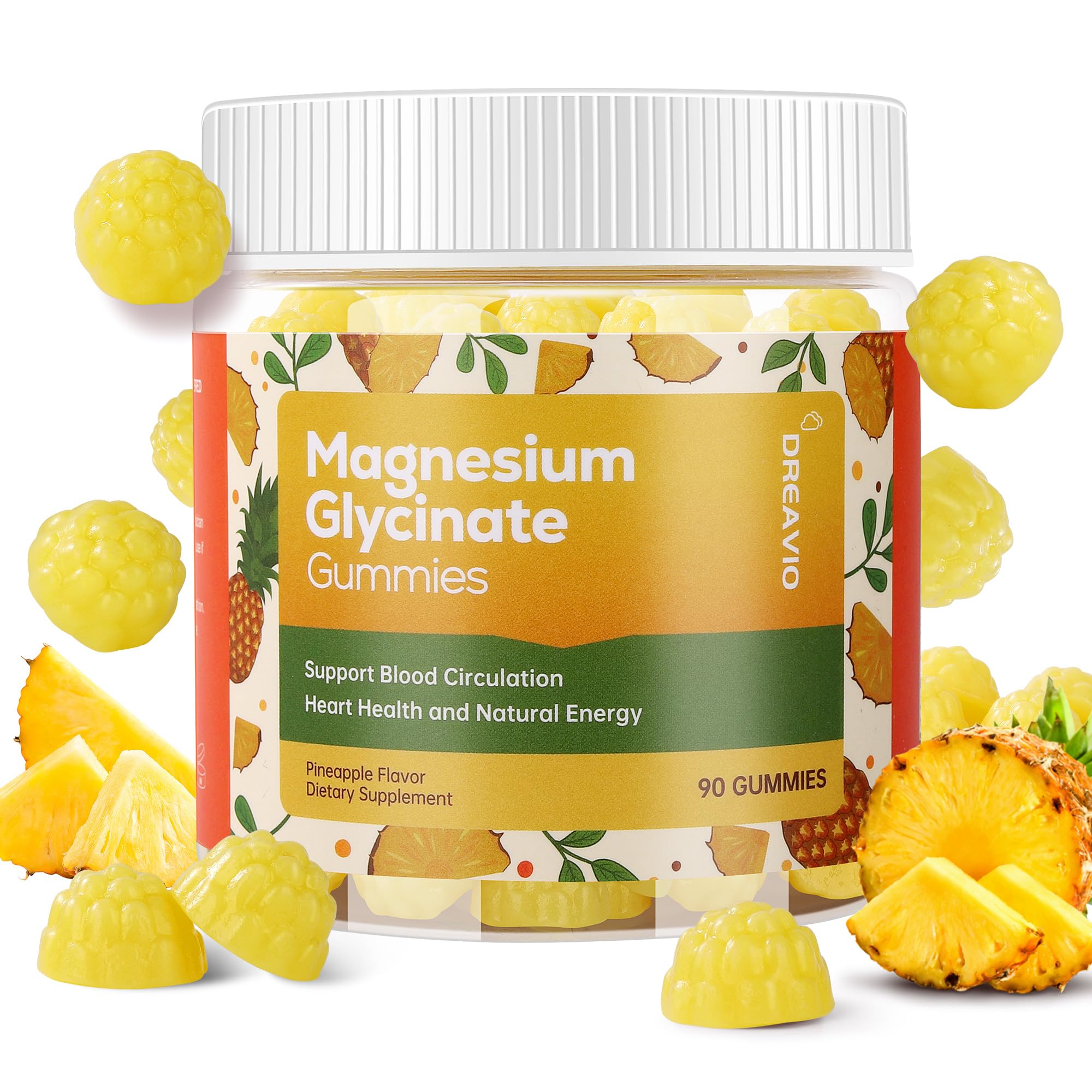 Gummies DREAVIO magnésium glycinate dans la bouteille pour un usage quotidien