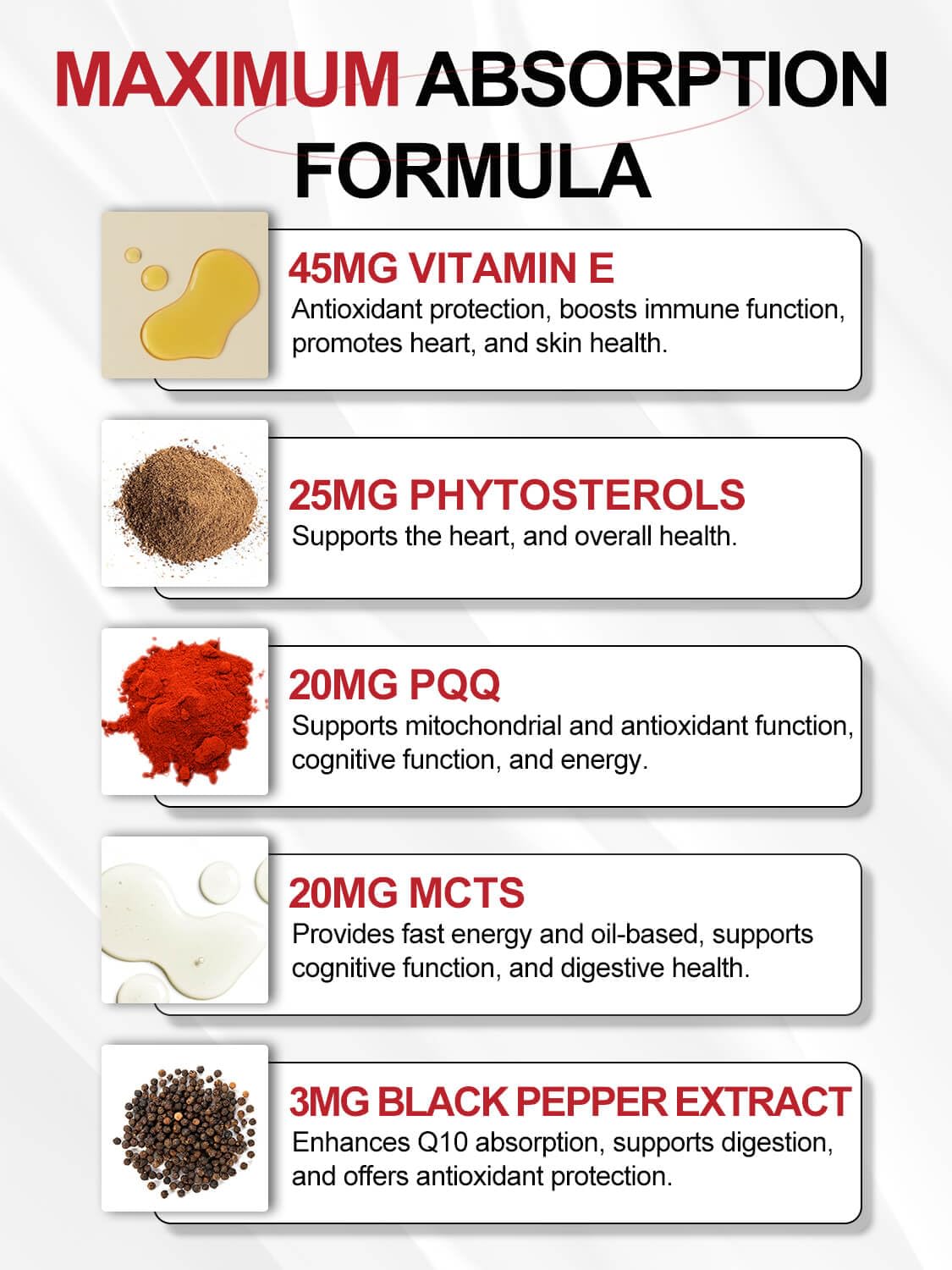 DRFOSTER CoQ10 - absorption duale pour une efficacité accrue.