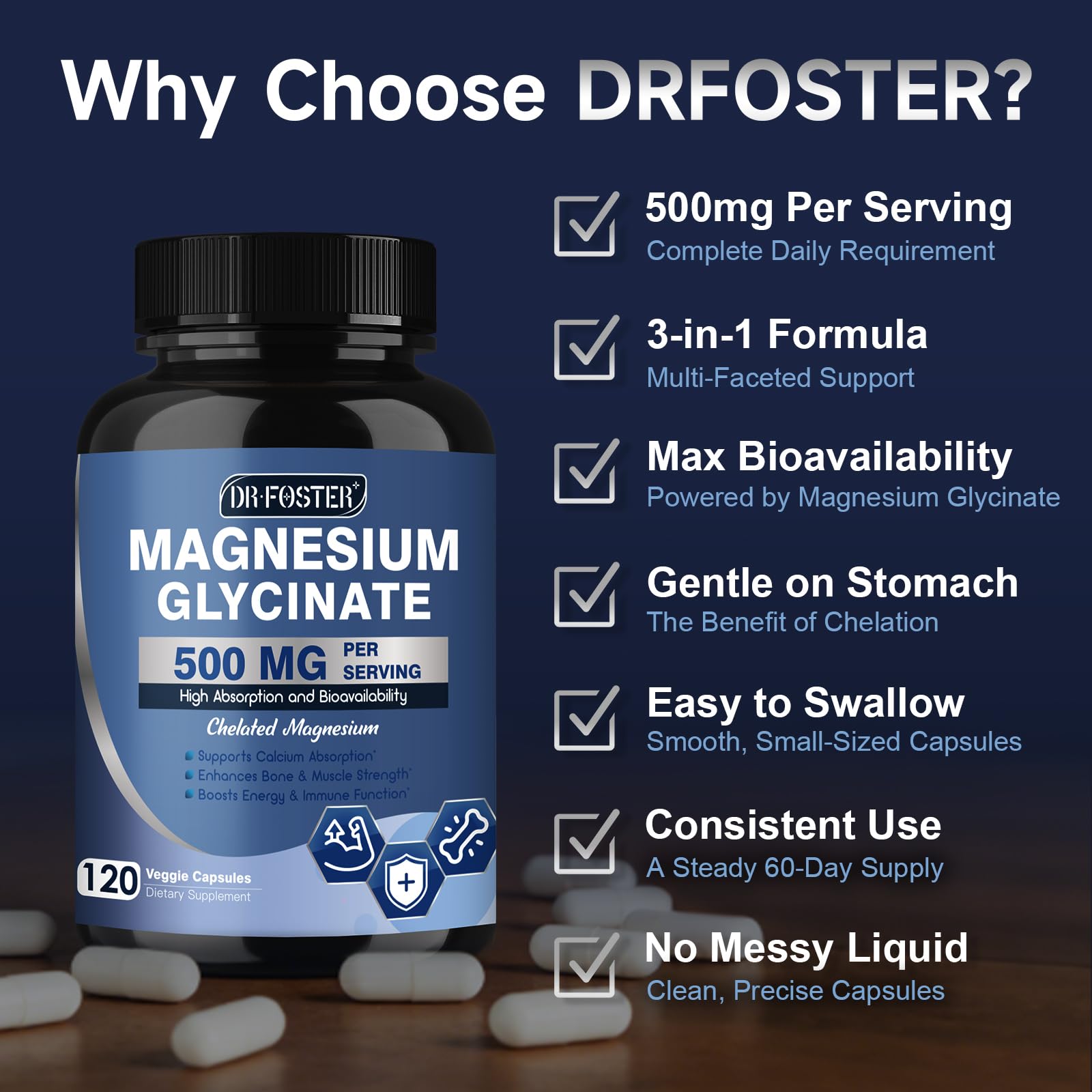 DRFOSTER Soutien énergie et récupération musculaire pour la vie active.