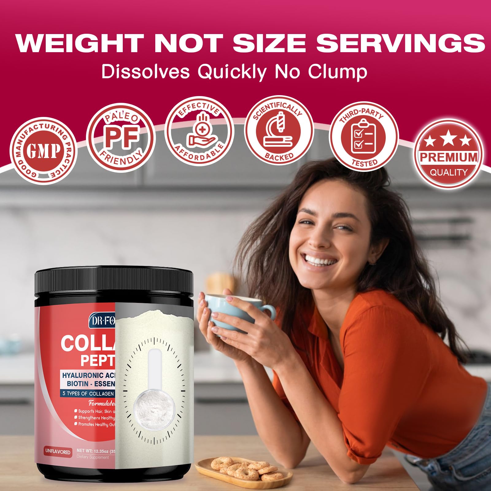 DRFOSTER Poudre – sans lactose, gluten, soja, ni sucre ajouté