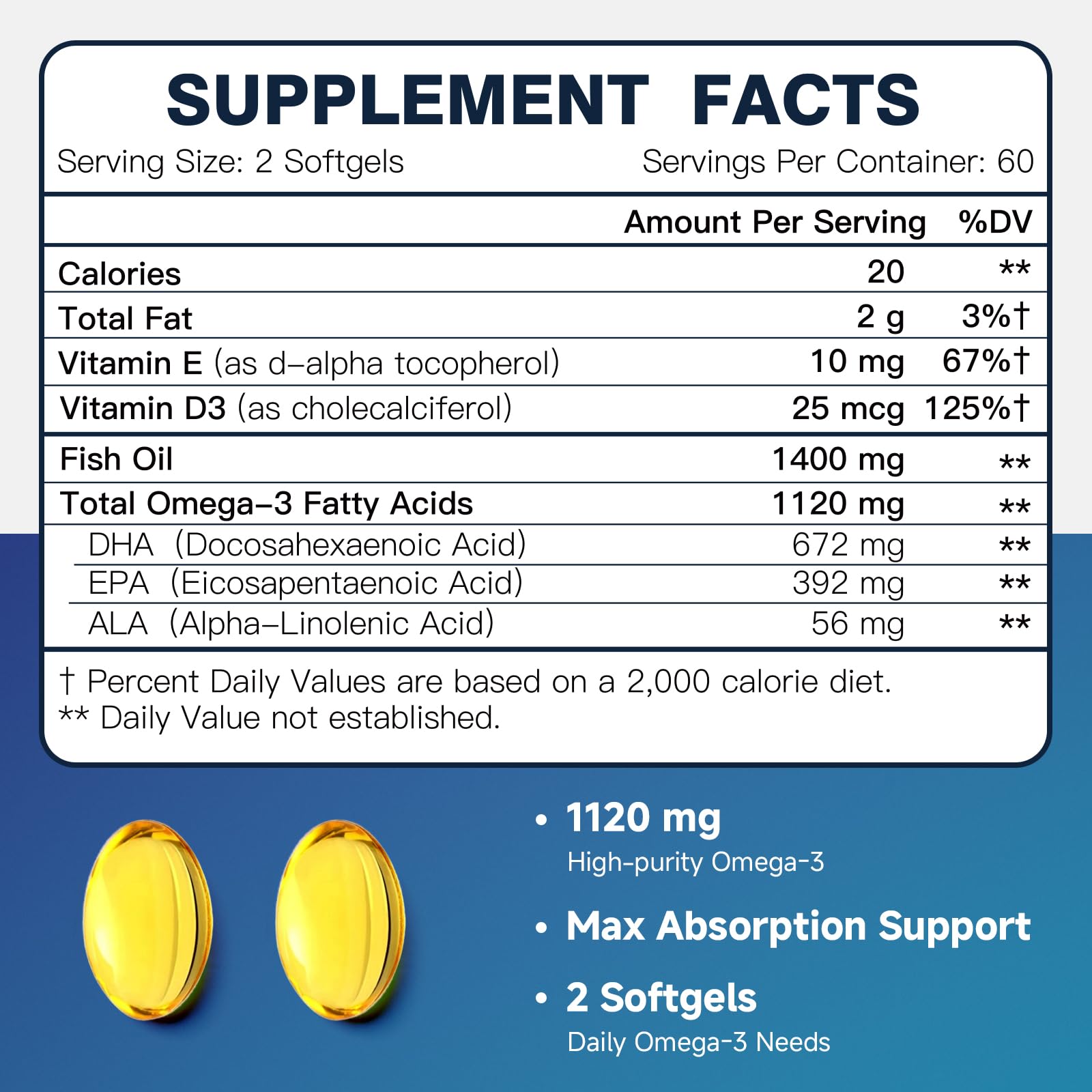 Deux gélules miniatures DRFOSTER Omega-3 en gros plan