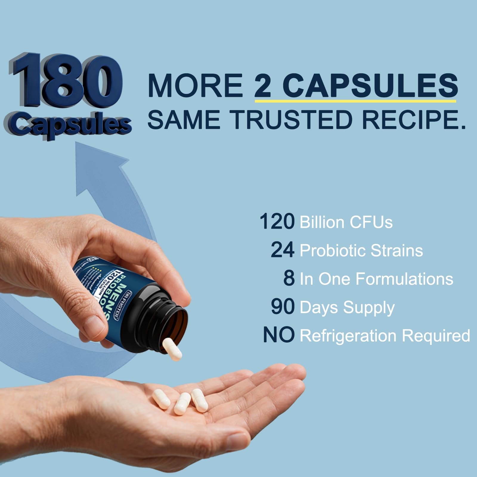 DRFOSTER Probiotiques pour homme: capsules faciles à avaler pour un confort digestif quotidien.