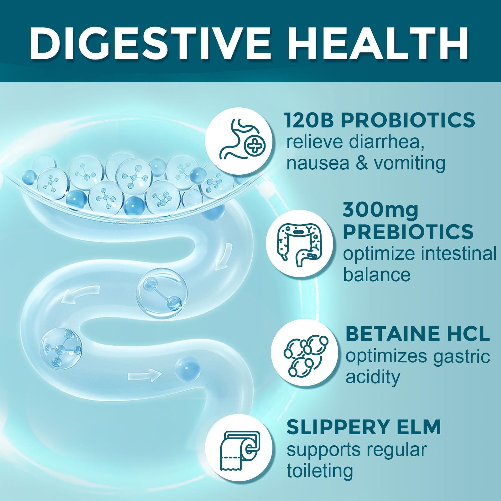 Flacon DRFOSTER montrant 35 souches probiotiques pour l’équilibre intestinal.