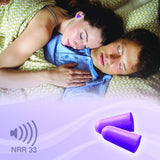 Scène sommeil MOLDEX Softies violet réduction du bruit