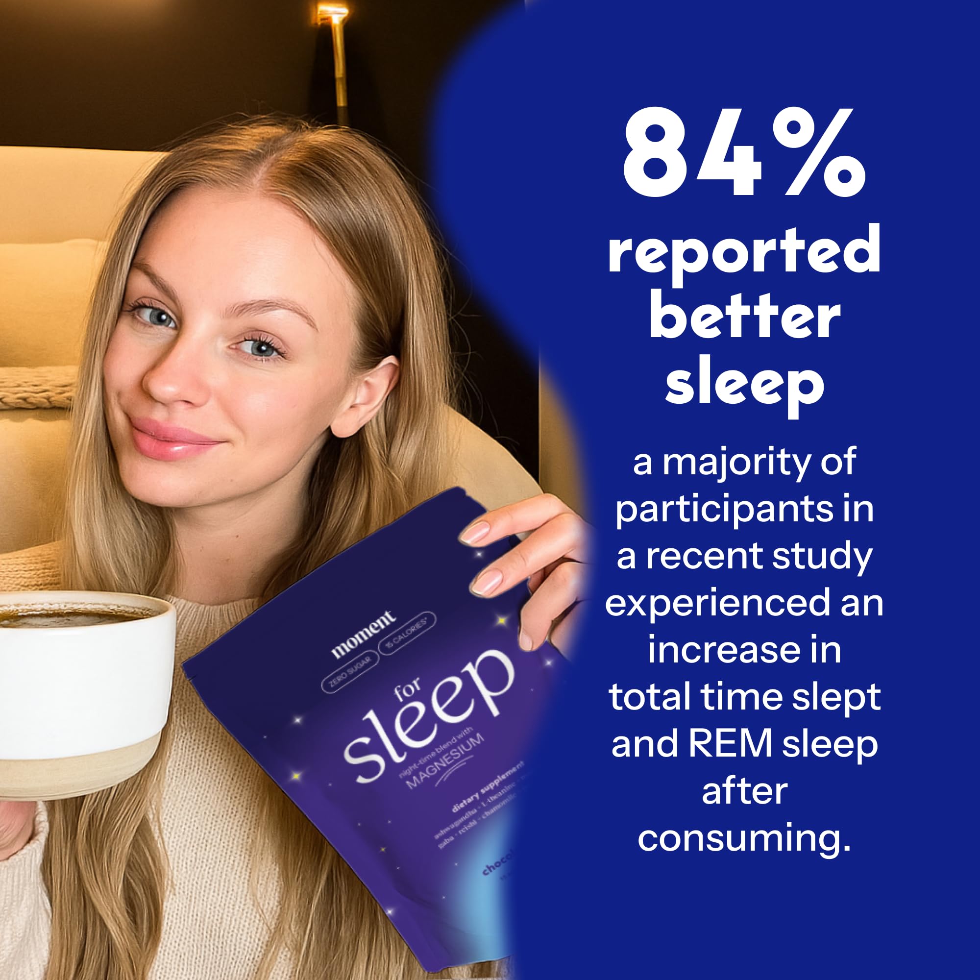 Moment Sleep Powder Drink Your Meditation: 15 portions dans le pot, idéal pour rituel nocturne