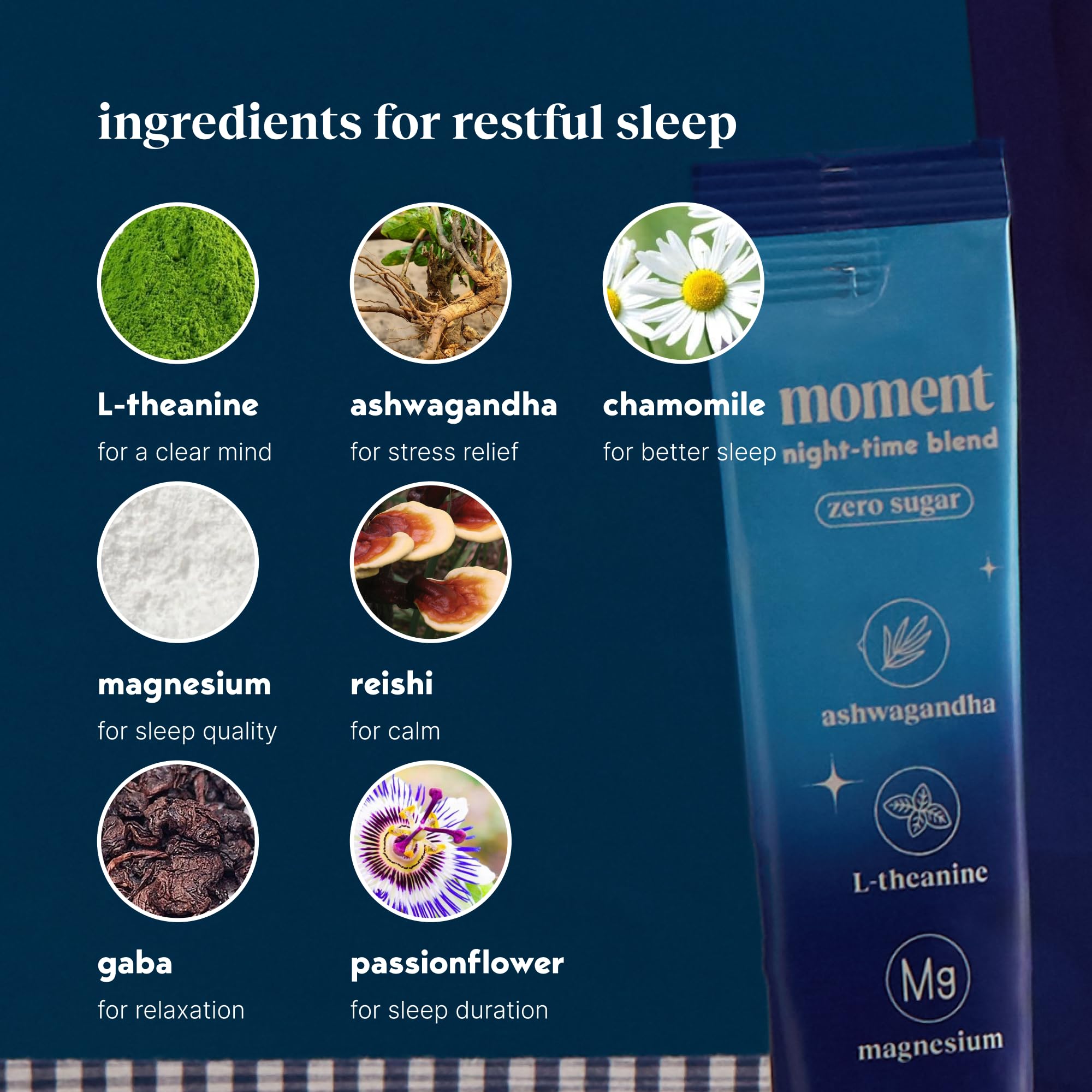 Moment Sleep Powder Drink Your Meditation: boisson sans lactose prête à déguster dans un mug