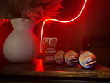 Drip Co Bougie Massage Fraises & Crème: arôme fruité et huile glissante pour massage.