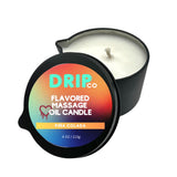 Drip Co bougie massage pina colada: cire fondue pour massage apaisant