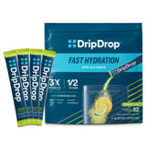 DripDrop citron-lime, sachets d'hydratation à emporter.