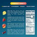DripDrop cerise-noire Sunburst – goût intense et hydratation légère.
