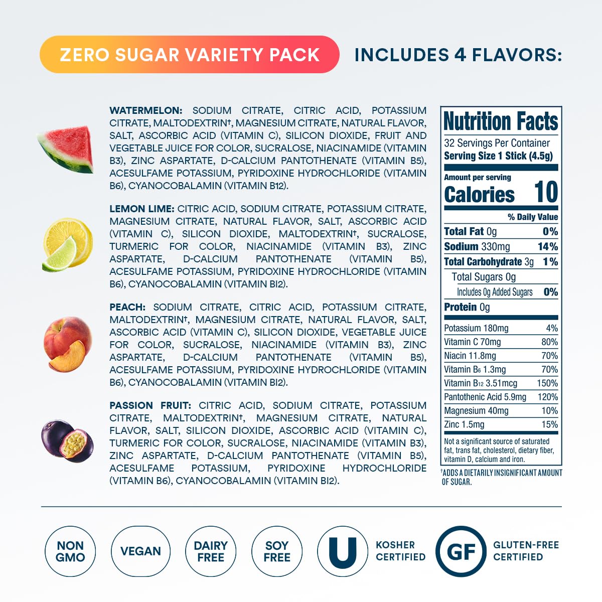 DripDrop sachet fruit de la passion goût exotique hydratation