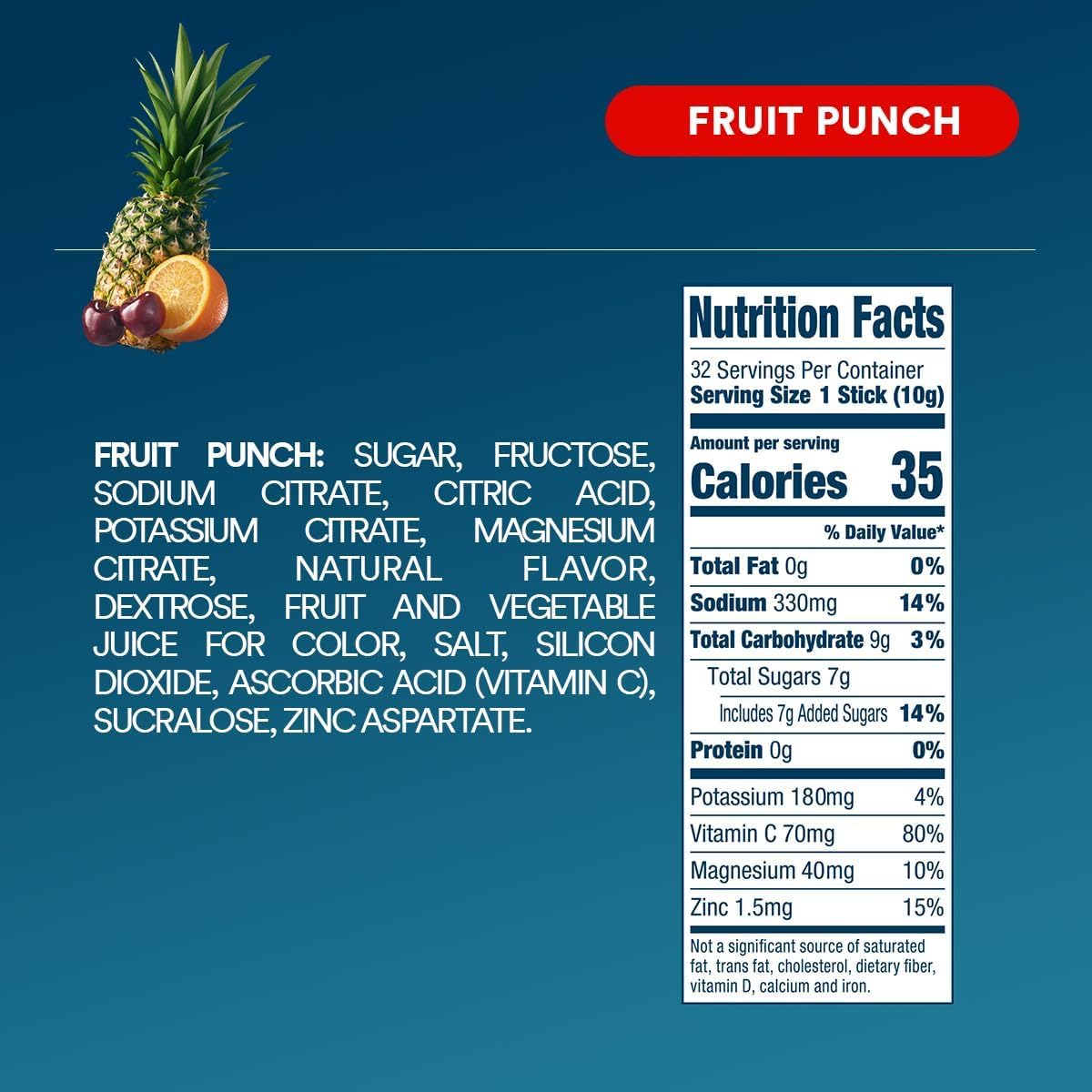 DripDrop Fruit Punch: réhydratation légère et efficace après l'effort.