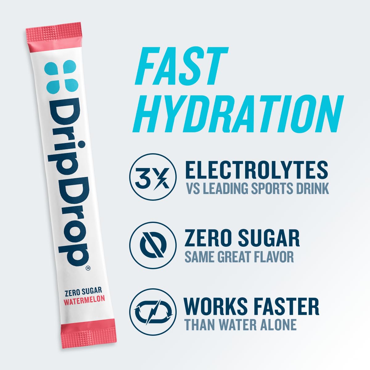DripDrop sachets sans sucre saveur fruit de la passion en milieu actif