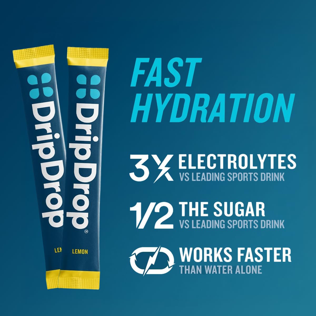 DripDrop utilisation nomade: sachets faciles a transporter