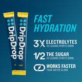 DripDrop utilisation nomade: sachets faciles a transporter