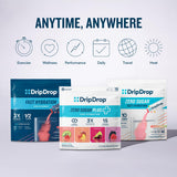 DripDrop Zero Sugar Plus, formule sans OGM et sans additifs, hydratation saine.