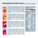 DripDrop Zero Sugar Plus, sachet individuel, pratique à emporter pour hydratation.
