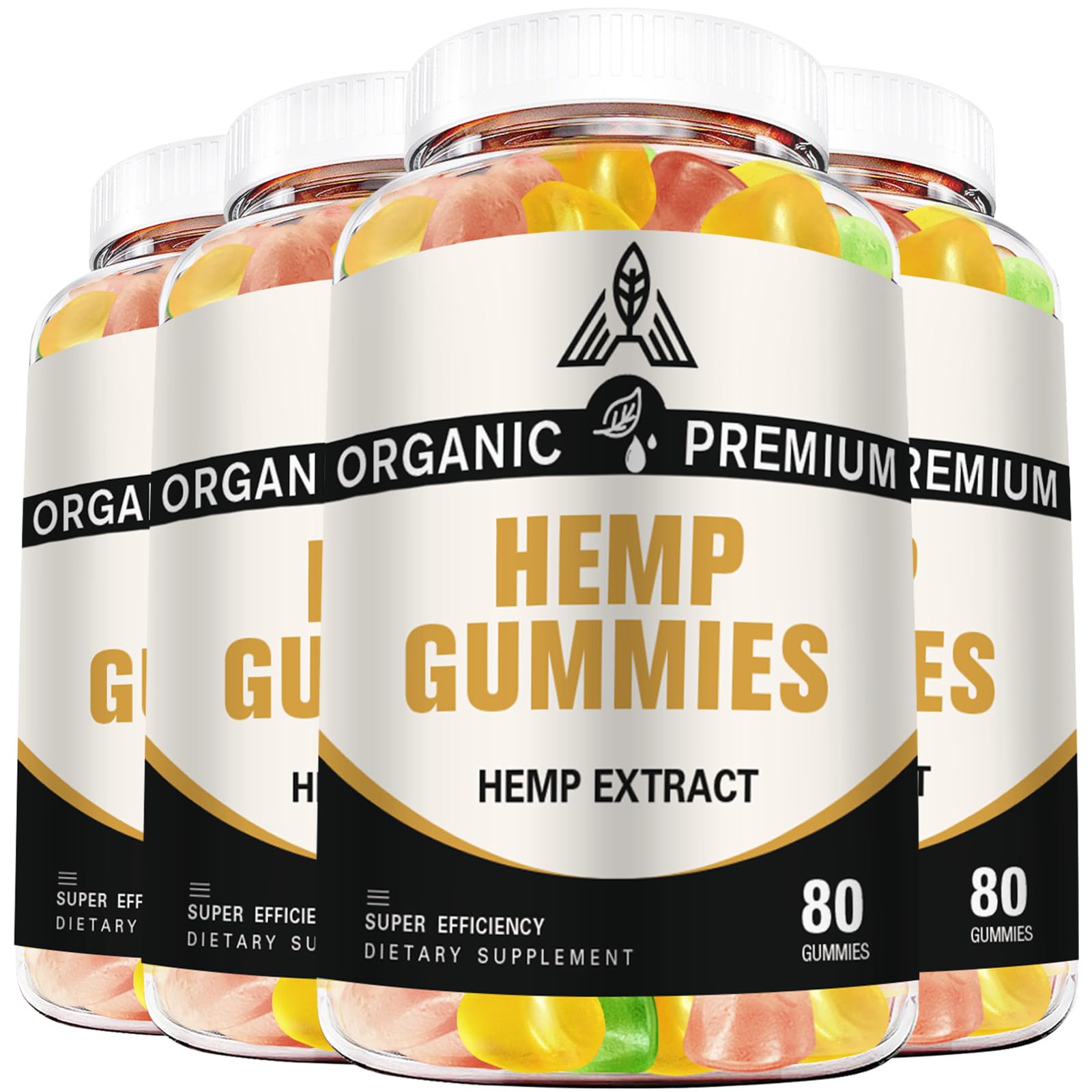 Gummies DriRaych : pack 4 bouteilles visibles, pratique pour une routine quotidienne.