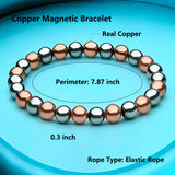 Drkao bracelet cuivre ajustable pour homme et femme, ajustement facile