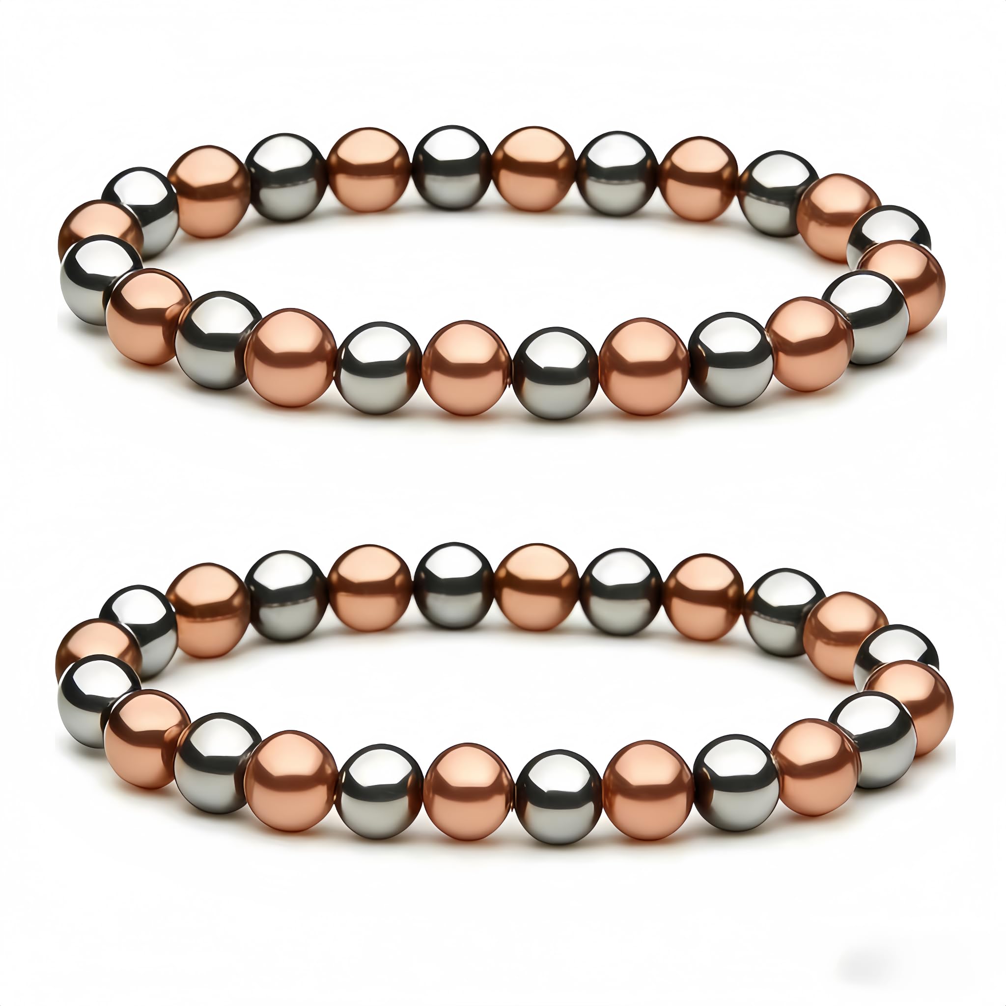 Drkao bracelet cuivre magnétique hematite, ensemble élégant prêt à offrir au quotidien