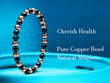 Drkao bracelet cuivre hematite porté sur le poignet, confort quotidien