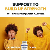 Dr.K&C Premium Albumin – prise avec repas pour optimiser l’absorption.