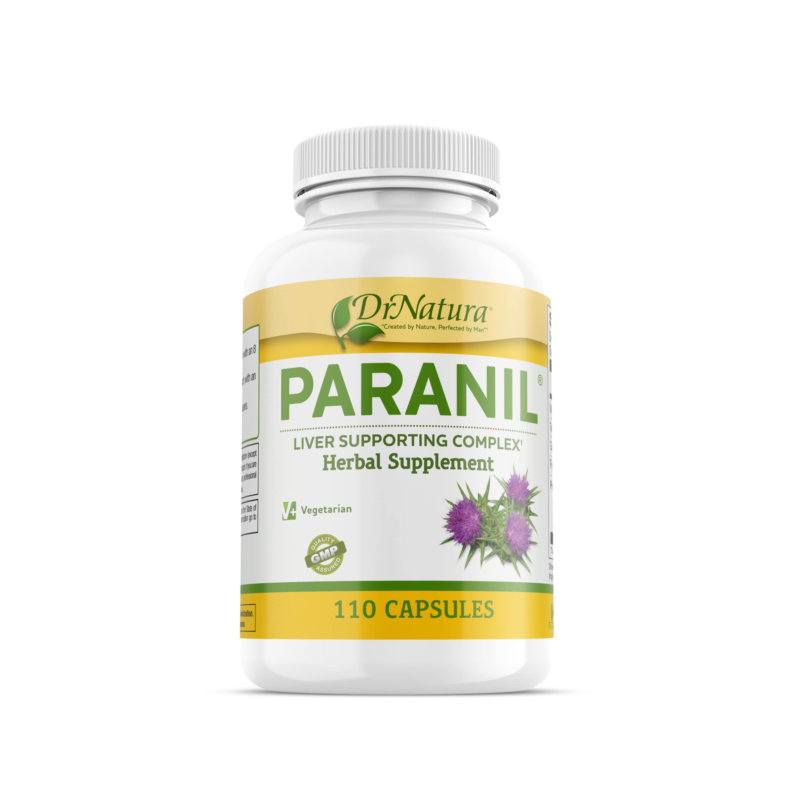 Paranil DrNatura: bouteille illustrée montrant le produit pour la détoxification naturelle
