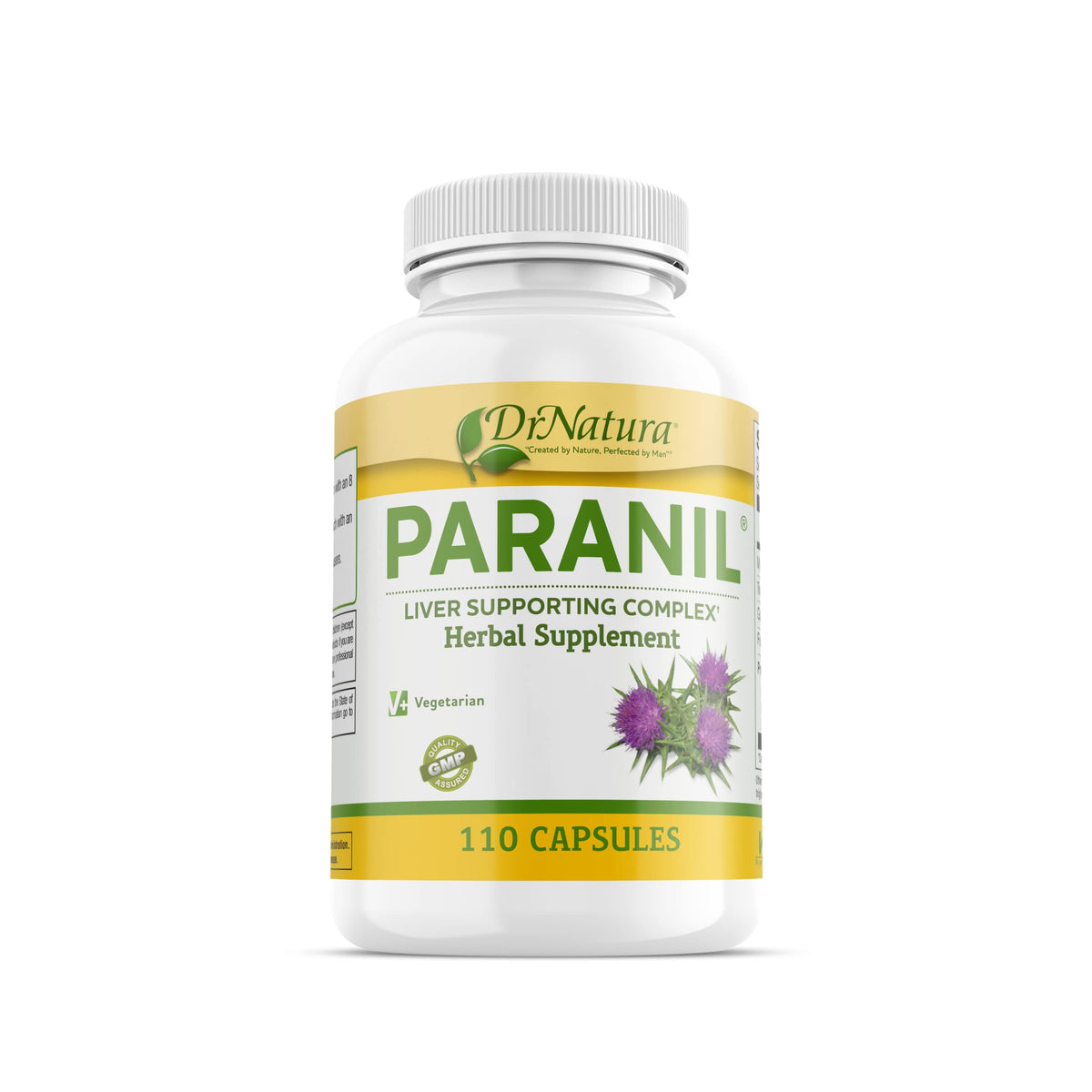 Paranil DrNatura: bouteille illustrée montrant le produit pour la détoxification naturelle