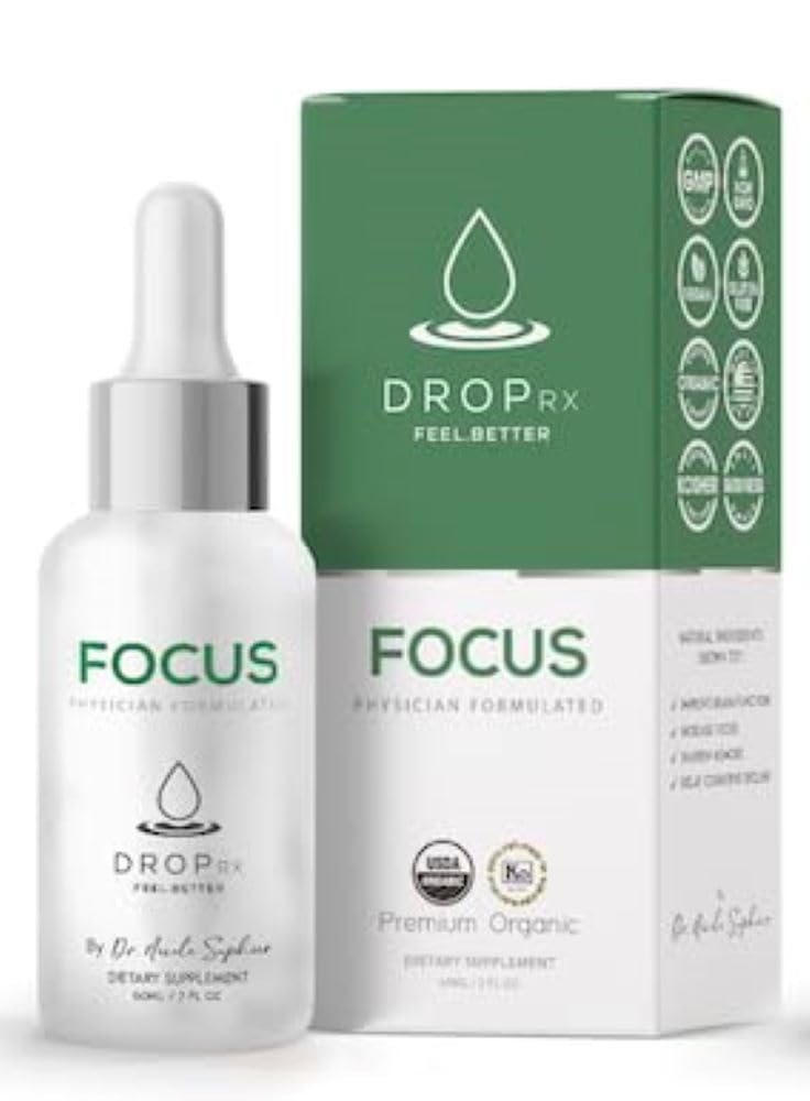 DropRx Focus – bouteille: soutien potentiel à la concentration au quotidien.