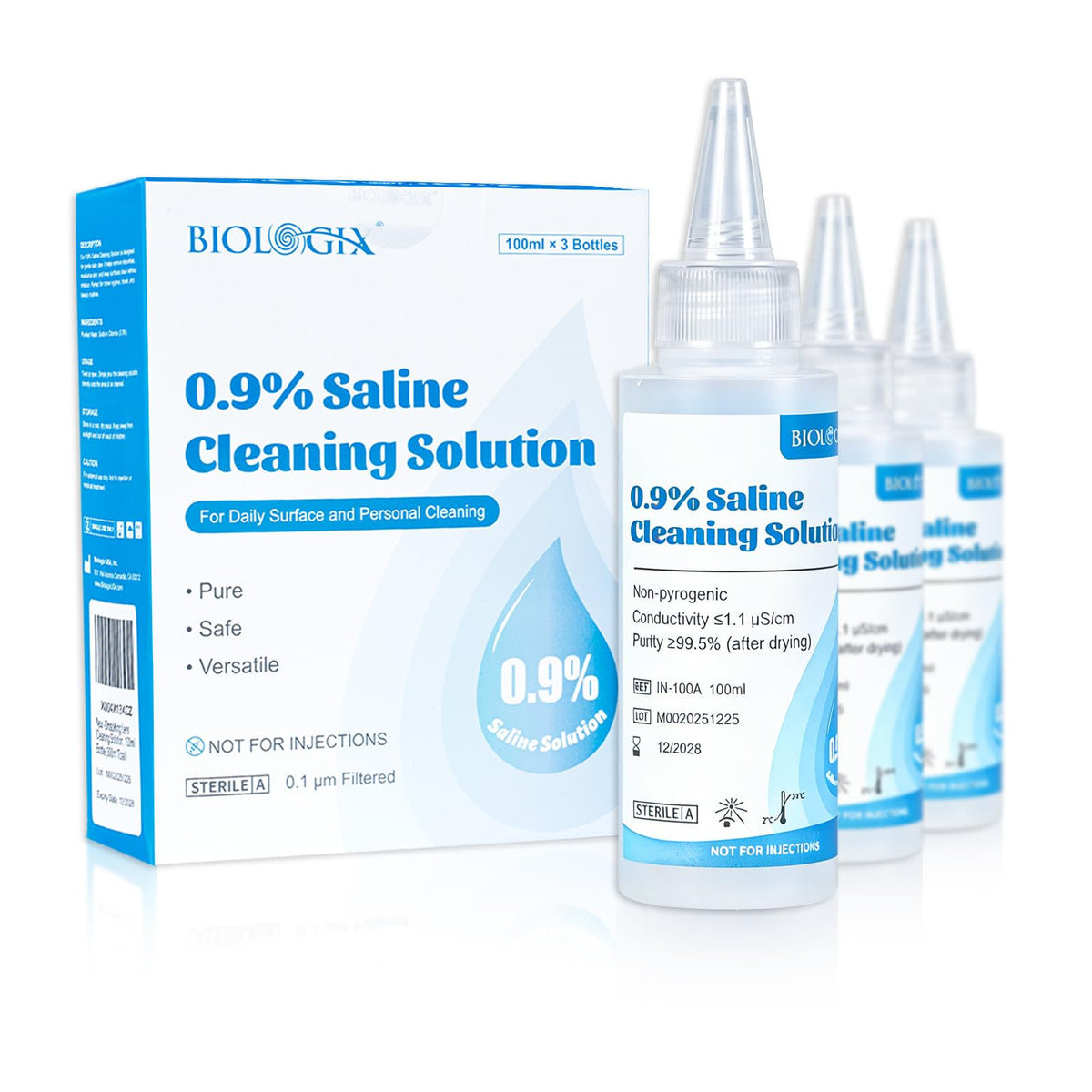 DROSOKING solution saline 100ml flacon: flacon facile à saisir pour usage quotidien.